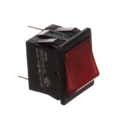 Switch, On/Off (Red) 220V Wrmr